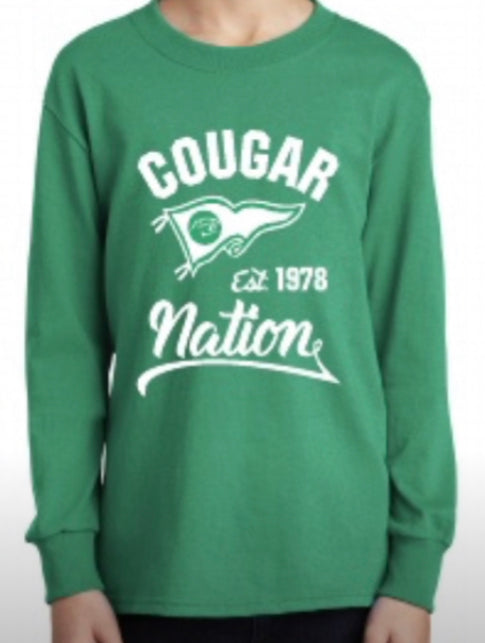 Youth Long Sleeve Cougar Nation