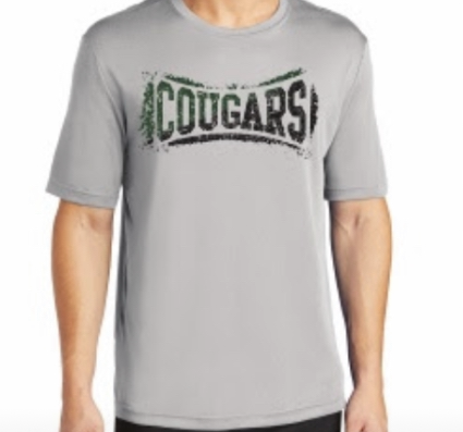 Youth Cougars Silver Dry-Fit