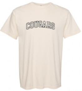 Adult Cougars Embroidered T-Shirt