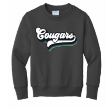 Youth Cougars Cursive Sweatshirt